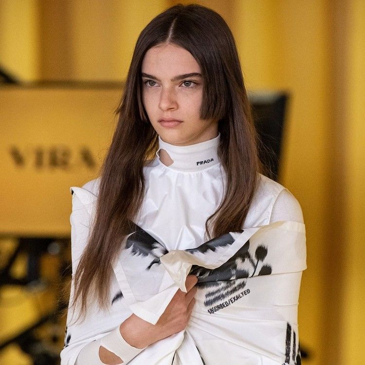 Hair Trends 2021 Prada Pony Hairstyle Fashion Week