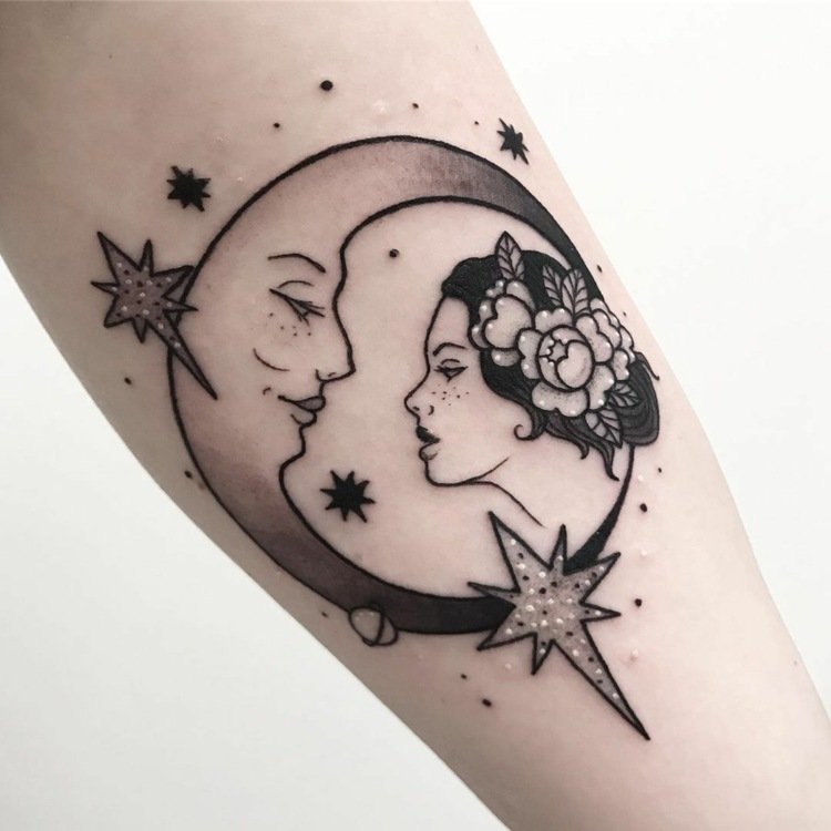 Crescent Moon Tattoo Betydelse Underarm Tattoo Design Small
