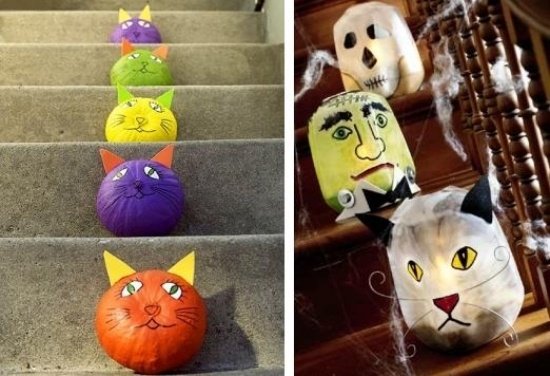 Trappidéer för dekoration tinker Halloween pumpor Karzen