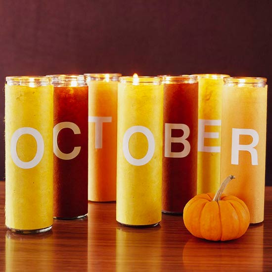 Lyktor dekorera ljus oktober pumpa dekoration orange gul