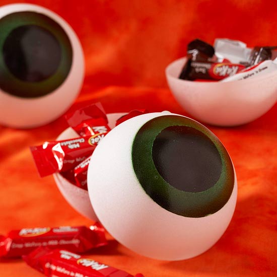 Behållare för godisögonformade idéer halloweenskålar