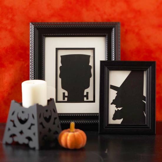 Bildram dekoration tinker Halloween pumpor ljus smycken