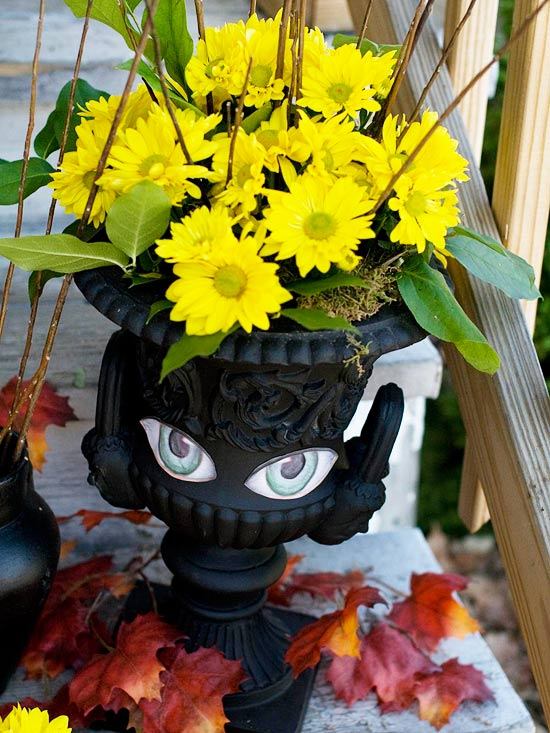 Läskig dekoration tinker Halloween ögon stick-on blomkruka