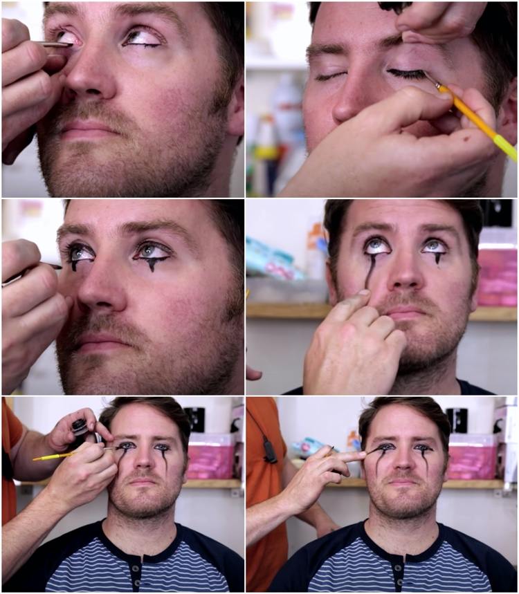 Floki make-up enkla instruktioner med flytande eyeliner