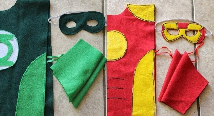 halloween-förklädnad-män-gör-själv-superhjälte-kostymer-utan-sy-filt-mask