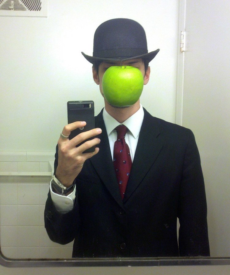 halloween-förklädnad-män-gör-det-själv-konstverk-bild-magritte-son-man