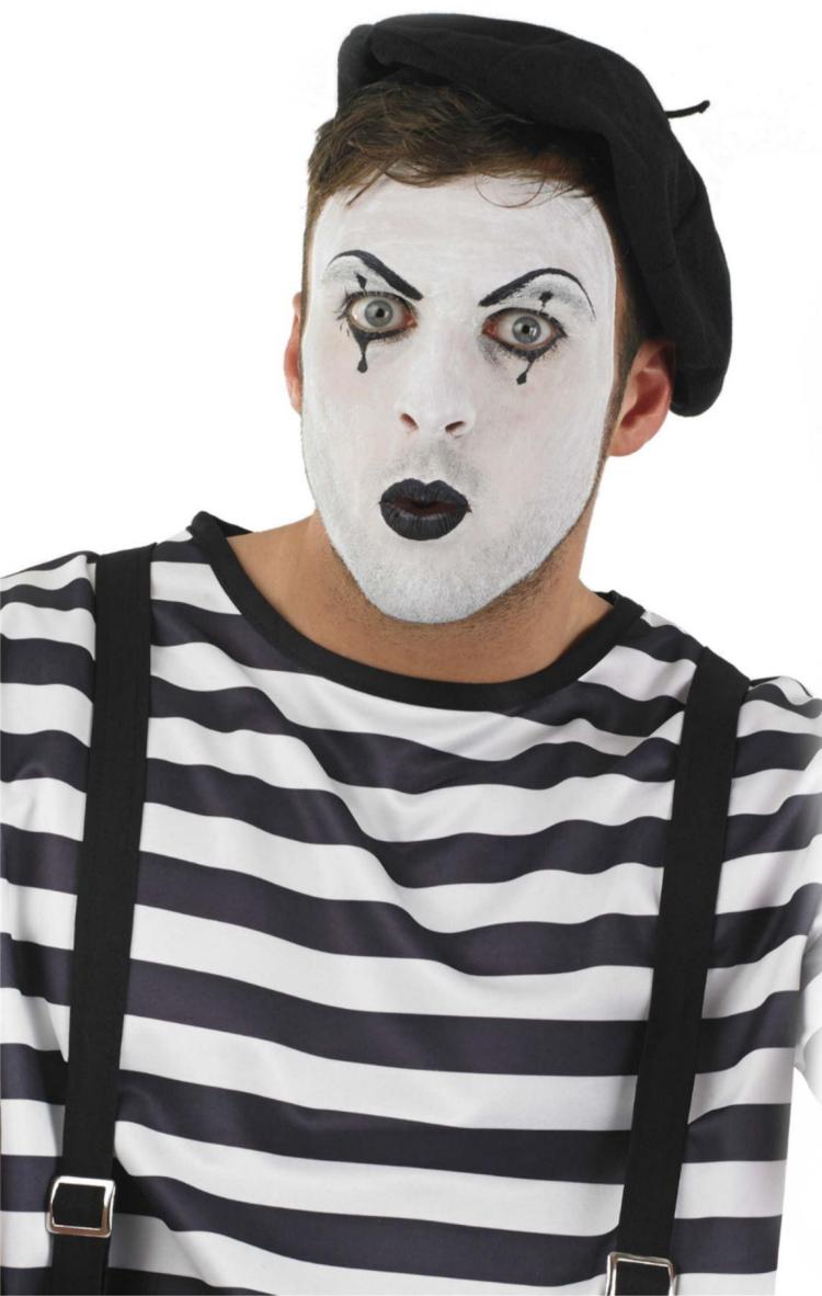 halloween-förklädnad-män-gör-det-själv-pantomime-artist-svart-vitt-ansikte