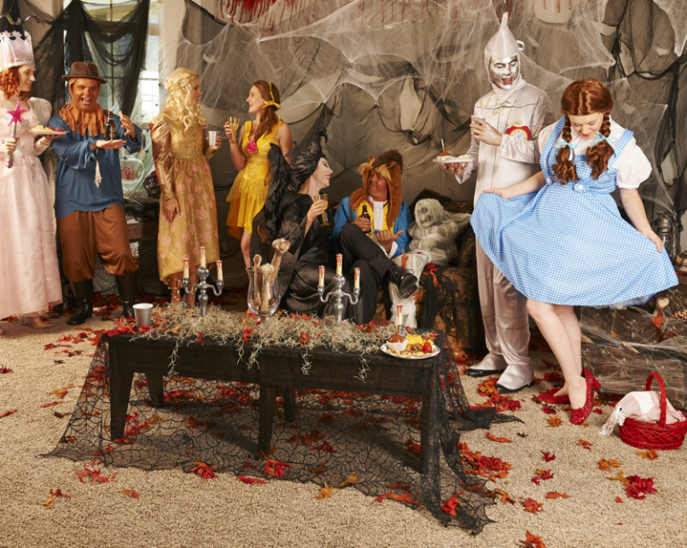 halloween kostym idéer fest trollkarl oz tin man dorothy