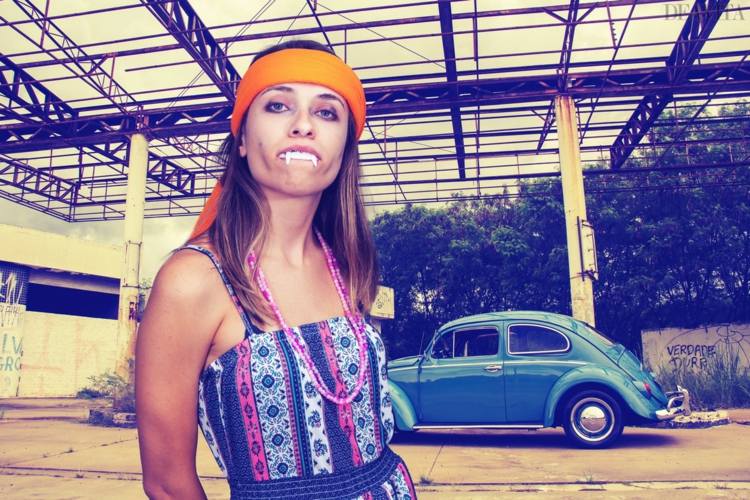 hippie kostym damer halloween sista minuten