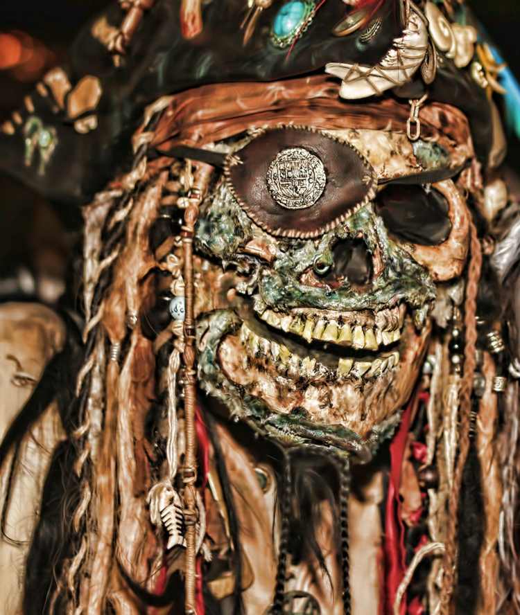 halloween kostymer mask pirat skalle hatt ögonlapp