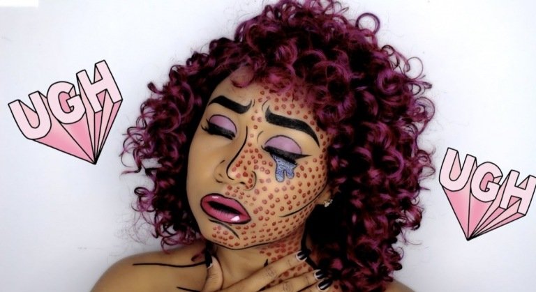 Tillämpa popkonstsmink Makeup-tips för kvinnor till Halloween