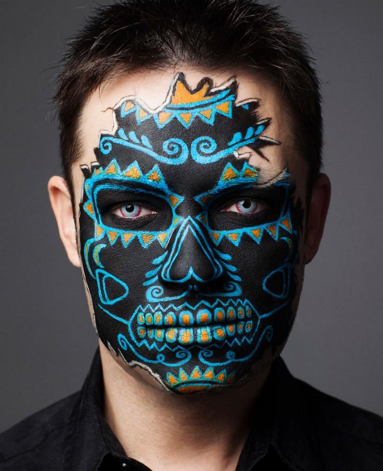halloween-smink-idéer-män-vodoo-jason-obernuefemann