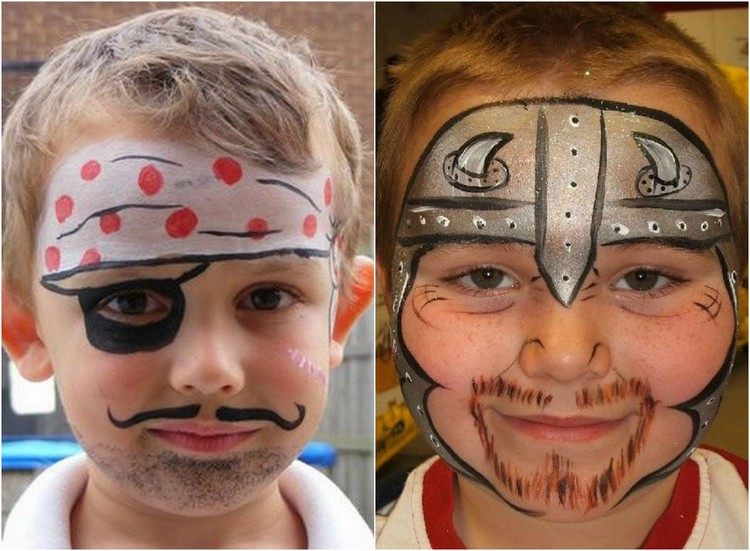 halloween-smink-idéer-barn-pojke-pirat-vikingar