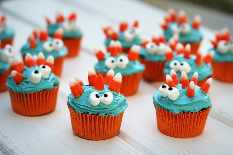 monster cupcakes monster ben tallrikar ögon halloween