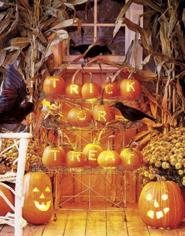 Halloween festdekorationer Pumpskärning