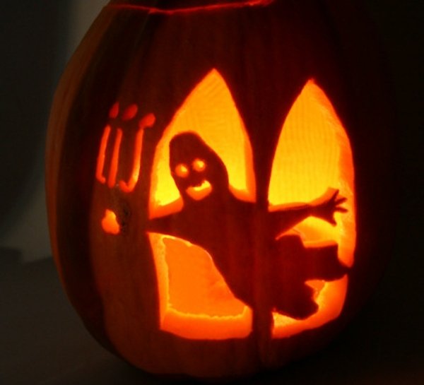 Pumpa cut Halloween dekoration
