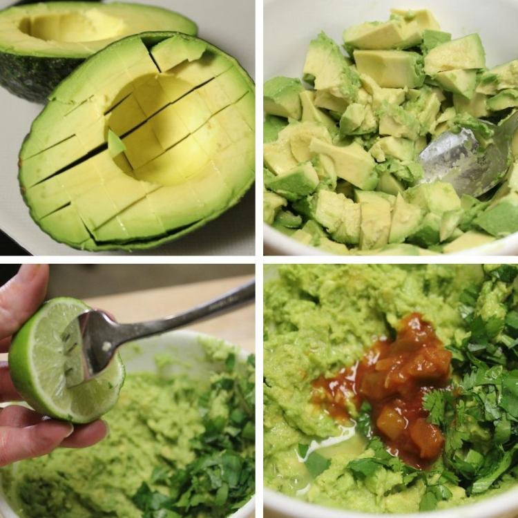 Halloween-fest-recept-guacamole-avokado-lime-förberedelse-instruktioner