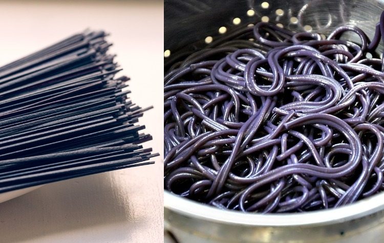 halloween-fest-recept-spagetti-svart-matlagning-förbered-köp
