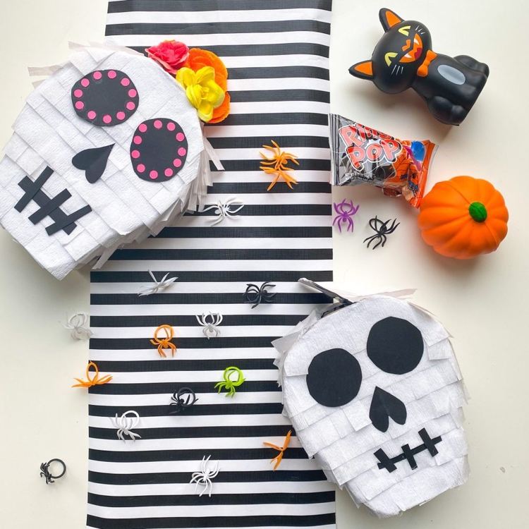 Halloween piñata tinker skalle gör dig själv instruktioner
