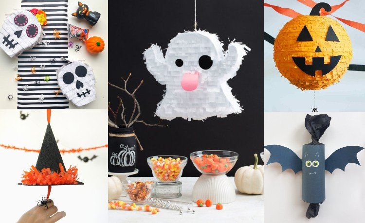 Halloween piñata gör instruktioner för barn och föräldrar