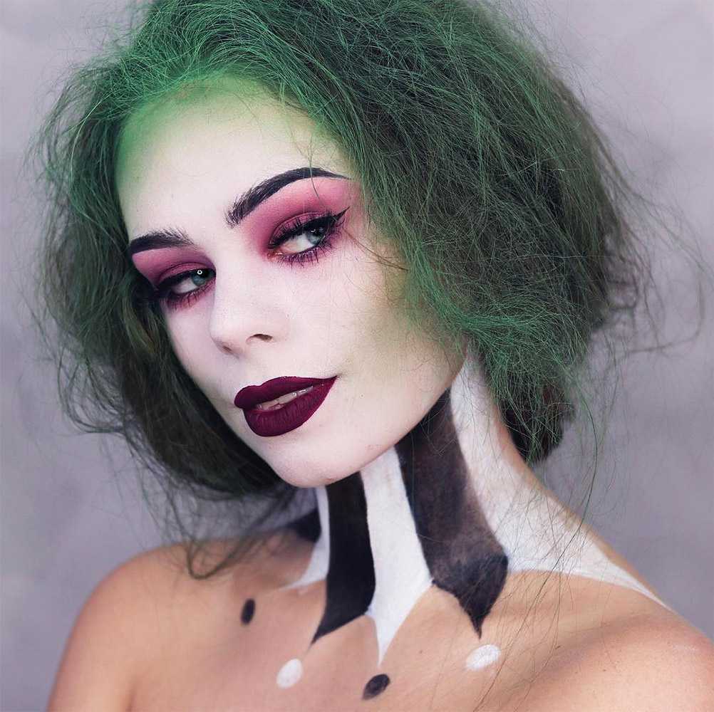 Coola Halloween-sminkningar enkla Joker-kvinnors sminkidéer