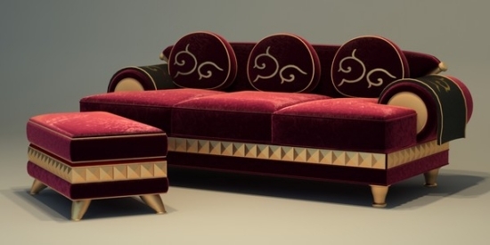 Italienska möbler av colombostile runda kuddar