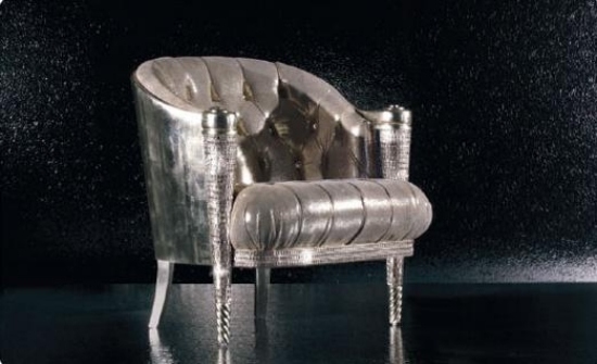 Italienska möbler från colombostile silverstol