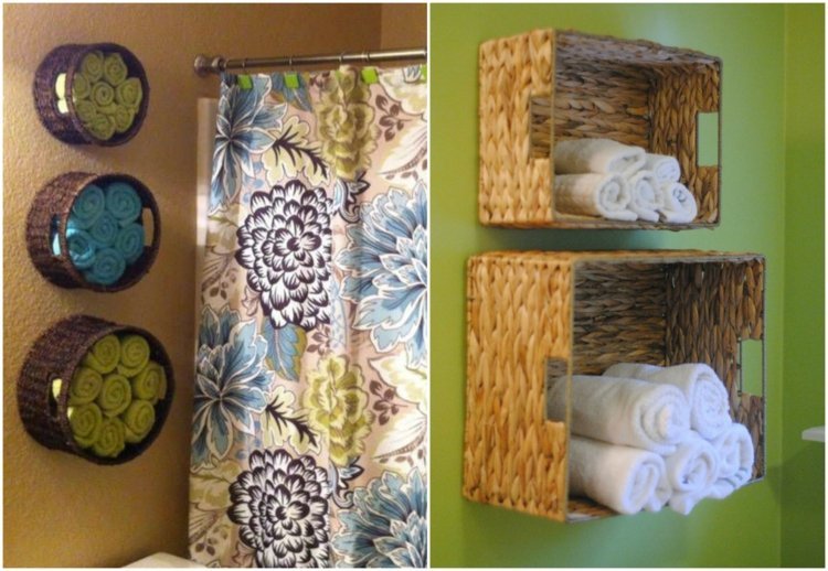 Handdukshållare för badrumskorgarna-rundvinklad-fäst-färgglad duschdraperi