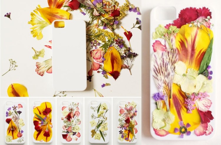 mobiltelefon-omslag-design-själv-torkade-blommor-klar-lack