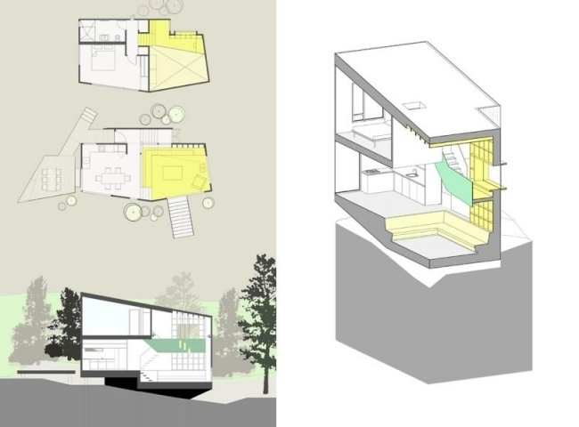 Blackpool House Shed Roof Design Nya Zeeland Planlösning