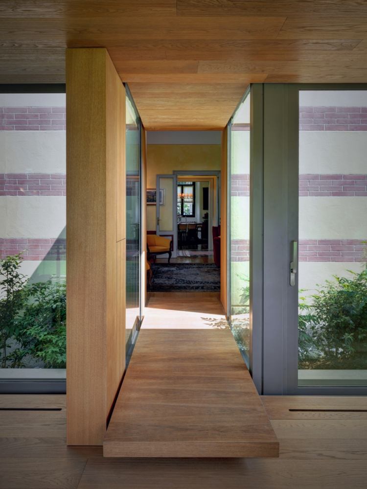 pool odling hus design ränder vägg moderna trätak