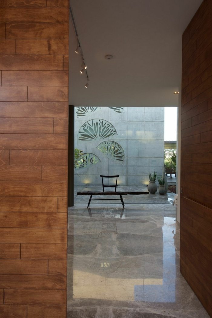 husdesign från Indien marmorgolvbänk modern