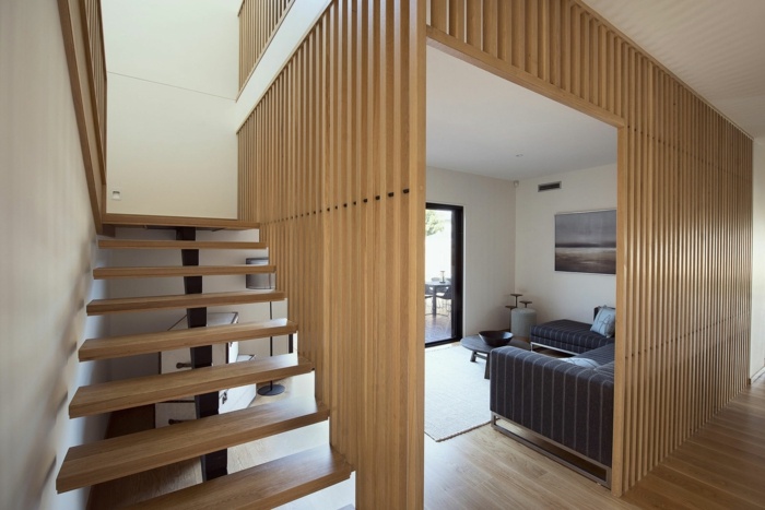 trapprum rum trä dekoration gör effektiv design modern