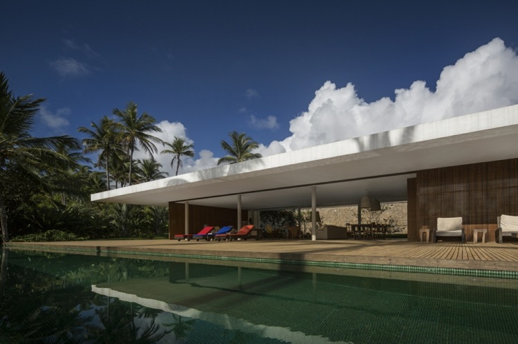 pool oändligt hus design idé modern arkitektur