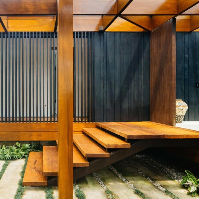 trappor utomhus trädgård design trä hus effektivt