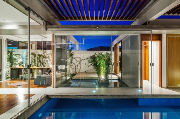 hus brazil pergola pool utsikt vardagsrum modern