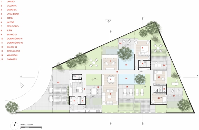 plan hus glidande pergola trä planlösning