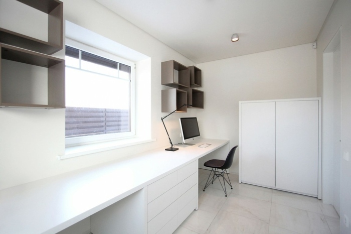 möbler möbler vit vägg hylla skrivbord design skåp