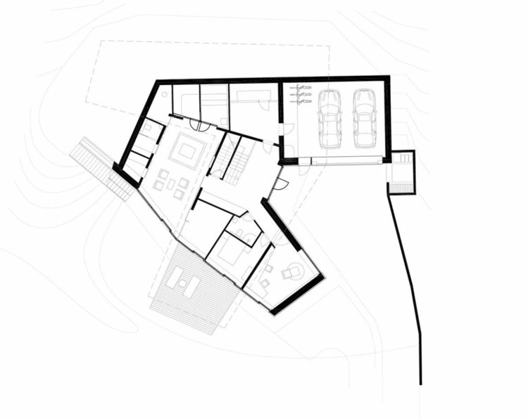 hus-sluttning-bottenvåning-garage-planritning-rum