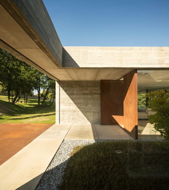 hus zambad betong rost stål design utomhus utomhus