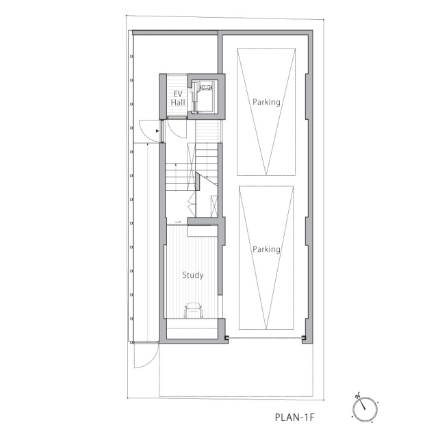 Rumslayout Balkong Hus-Tokyo Ryo-Matsui Arkitektur Japan