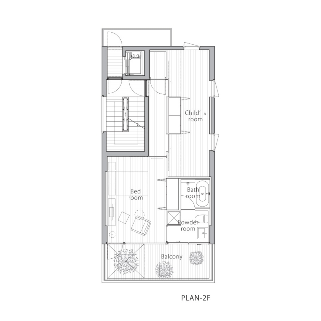 Balkong hus disposition rum layout Tokyo arkitektur modern