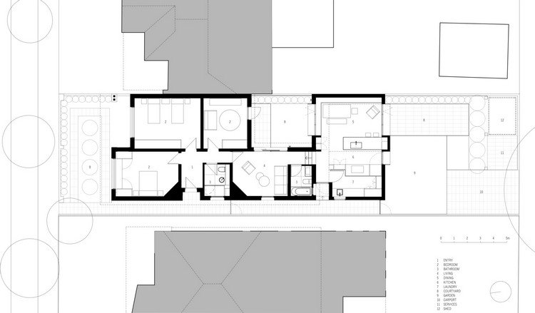 hus med separat lägenhet modern förlängning rörelsefrihet planlösning