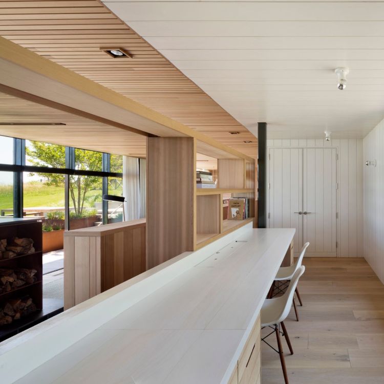 vardagsrum kök områden hus med träbeklädnad insida utsikt trädgård område