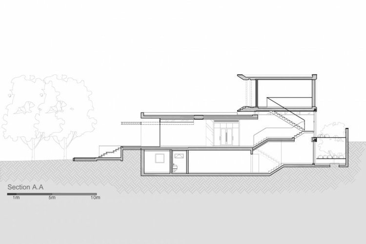 villa medelhavet och teak accenter sidovy planlösning