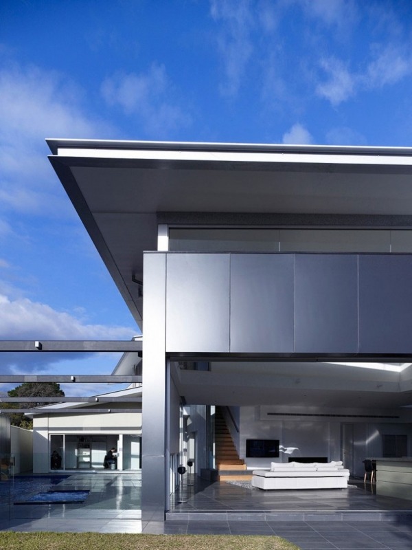 modern husdesign i Melbourne aluminiummaterial