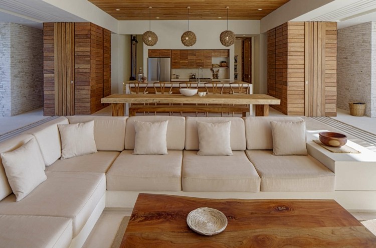 stil rustikt hus sittgrupp soffbord trä naturligtvis matbord kök