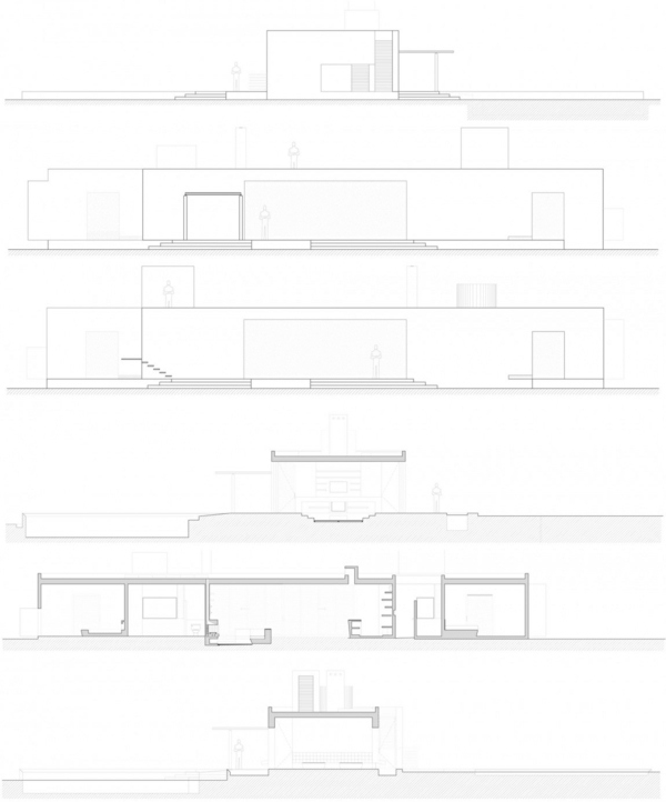 House Mexico minimalism byggnad skiss
