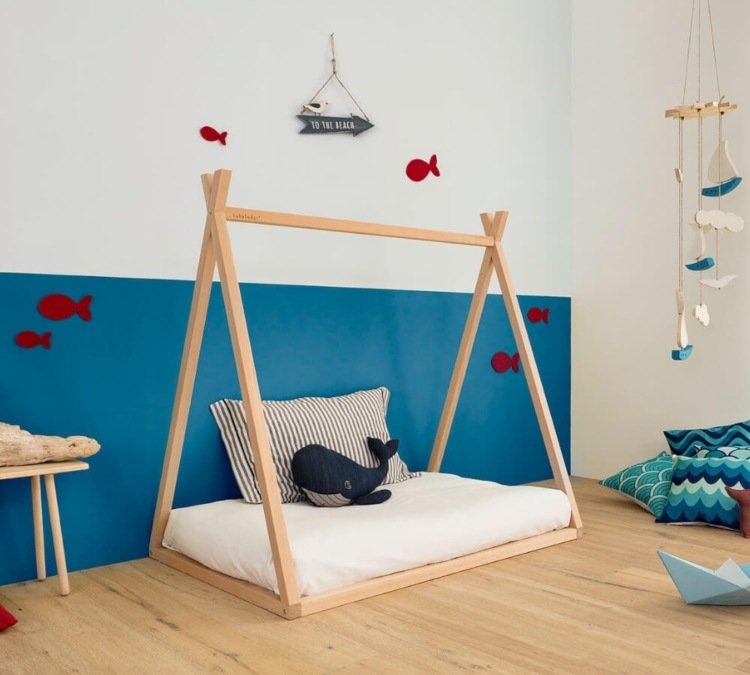 Husbädd för barn Montessori havsfisk väggdekoration val mobila dekorationsidéer
