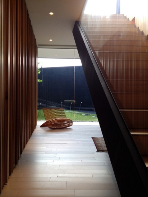 trappor glasräcke geometrisk arkitektur av formwerkz